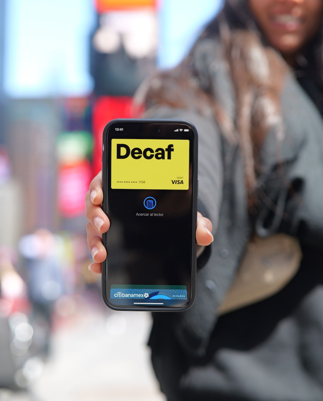 Decaf virtual VISA card